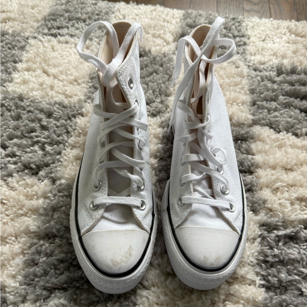 Converse Platform White High-Top Sneakers